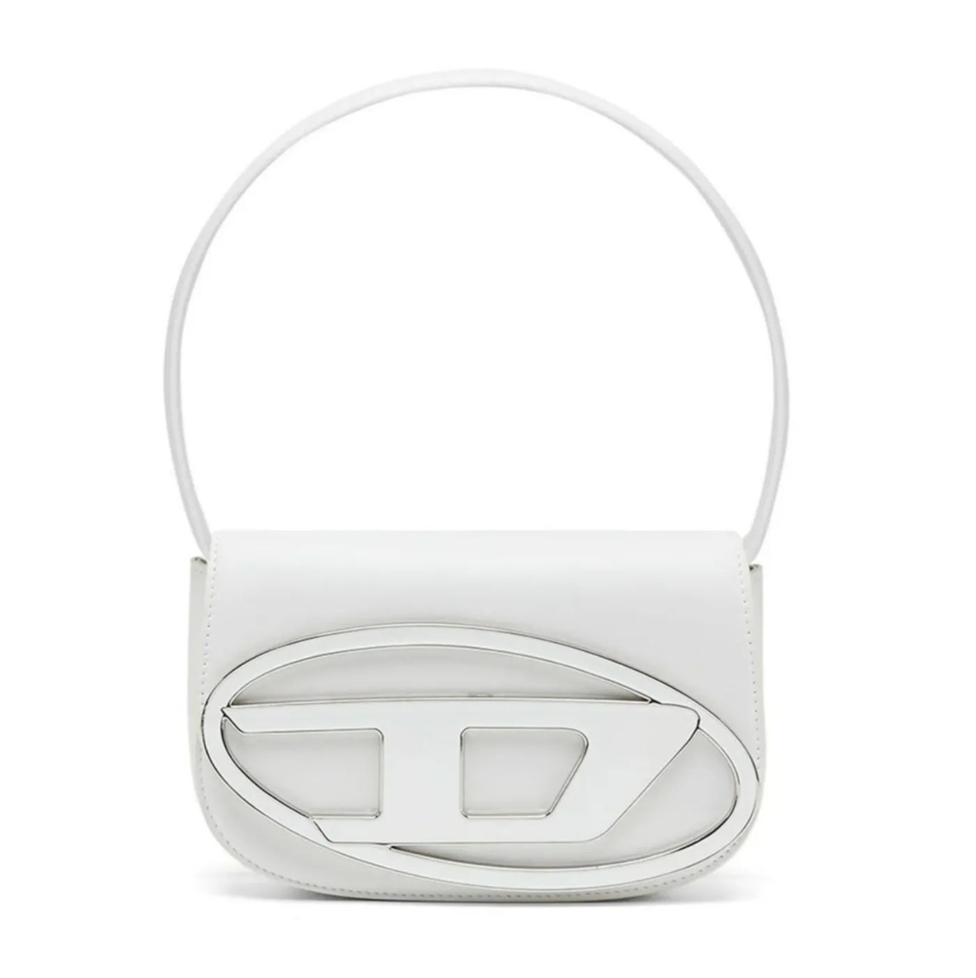 1DR Logo Plaque Shoulder Bag - White - Shop Now!