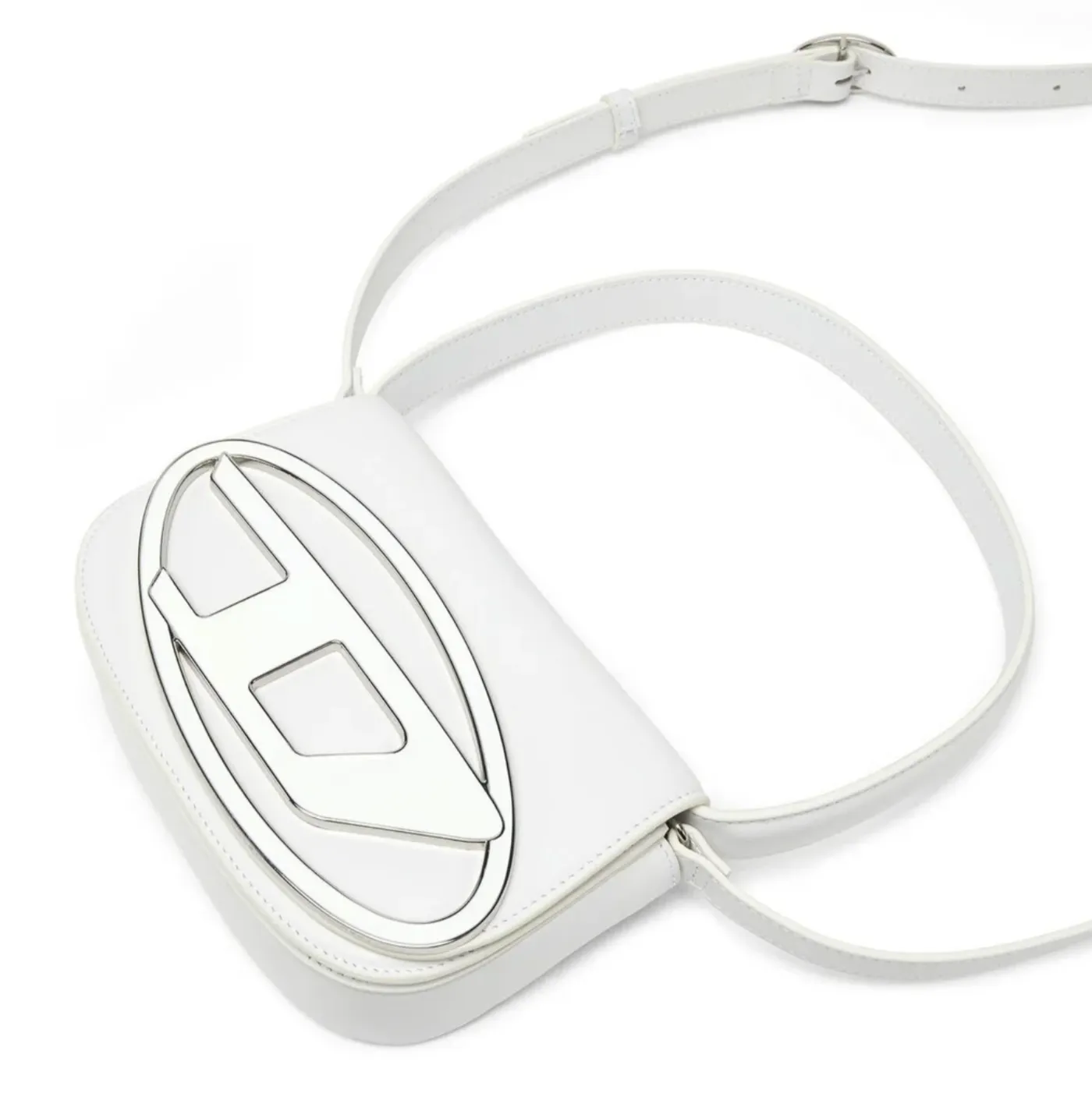 1DR Logo Plaque Shoulder Bag - White - Shop Now!