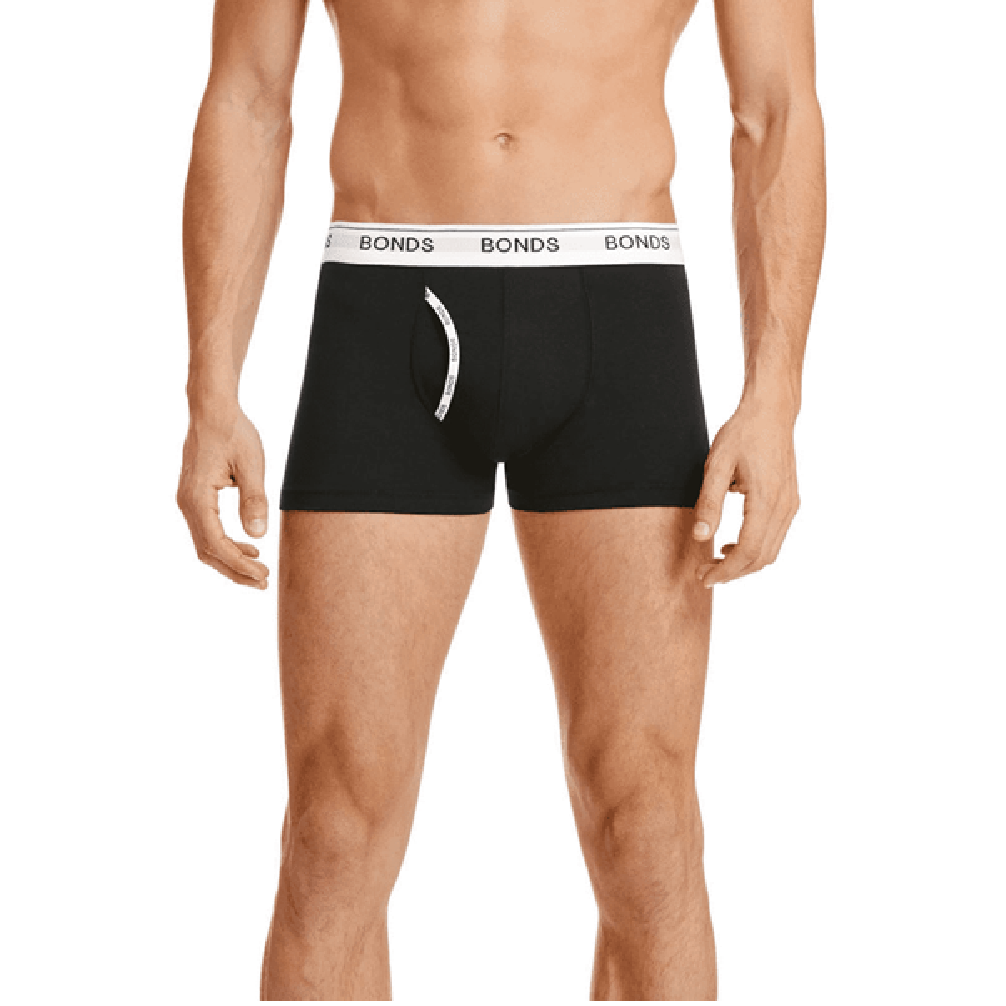 3-Pack of Bonds Men's Black Guyfront Trunks