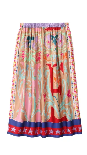 Unique 326 Joy Printed Skirt - XSS