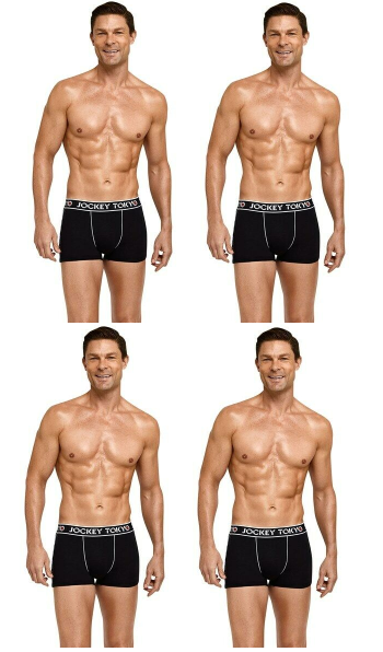 4-pack of Jockey Tokyo Cotton Trunks in Black - Comfortable Men's Underwear