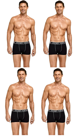 4-pack of Jockey Tokyo Cotton Trunks in Black - Comfortable Men's Underwear