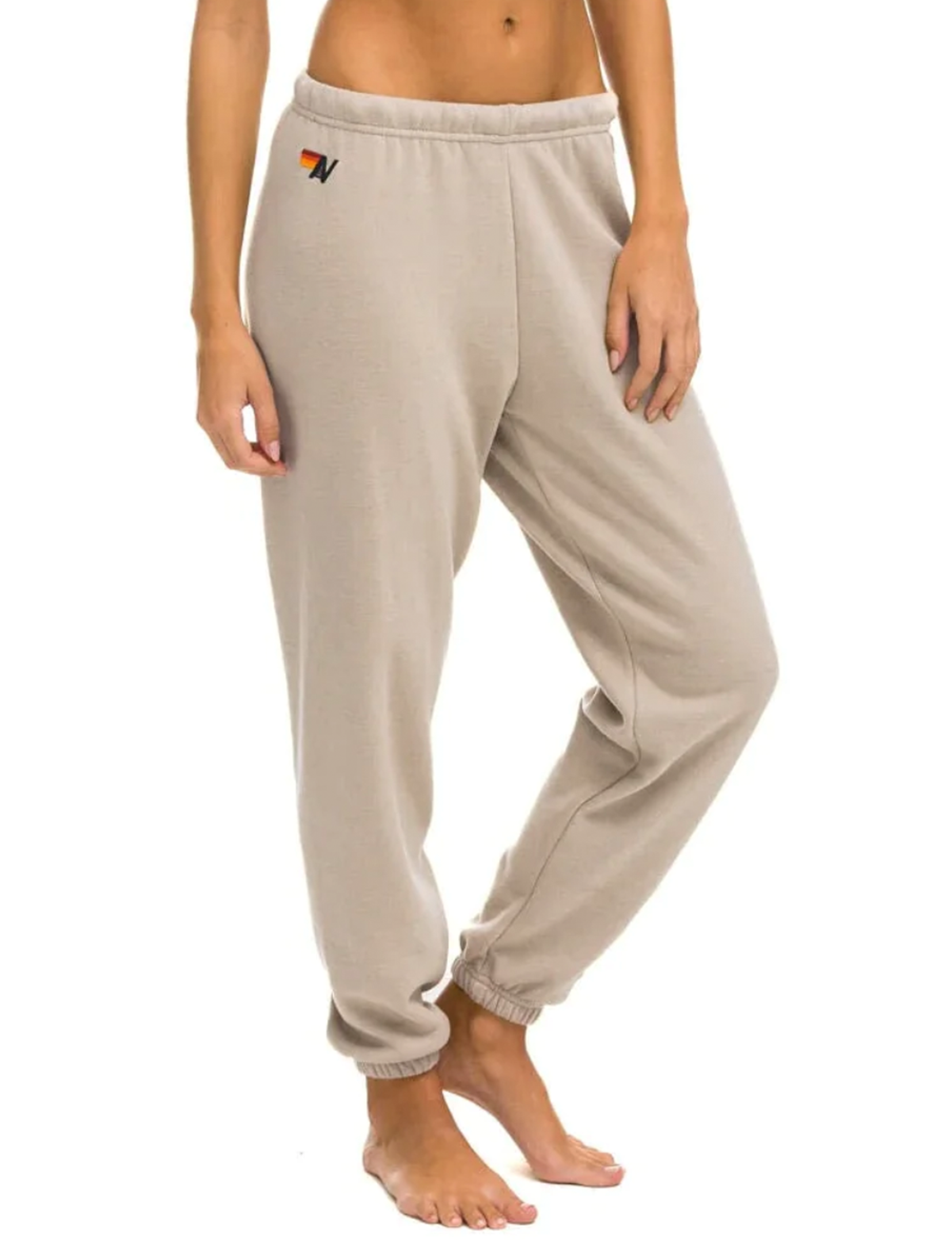 5 Stripe Women's Sweatpants, Sand/Tan - Shop Now!