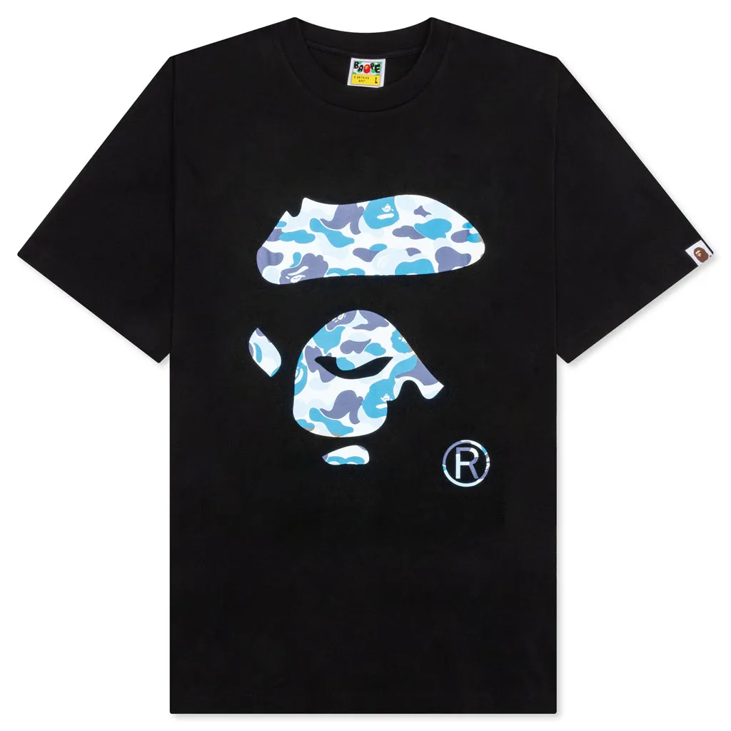 ABC Camo Ape Face Tee in Black and Blue