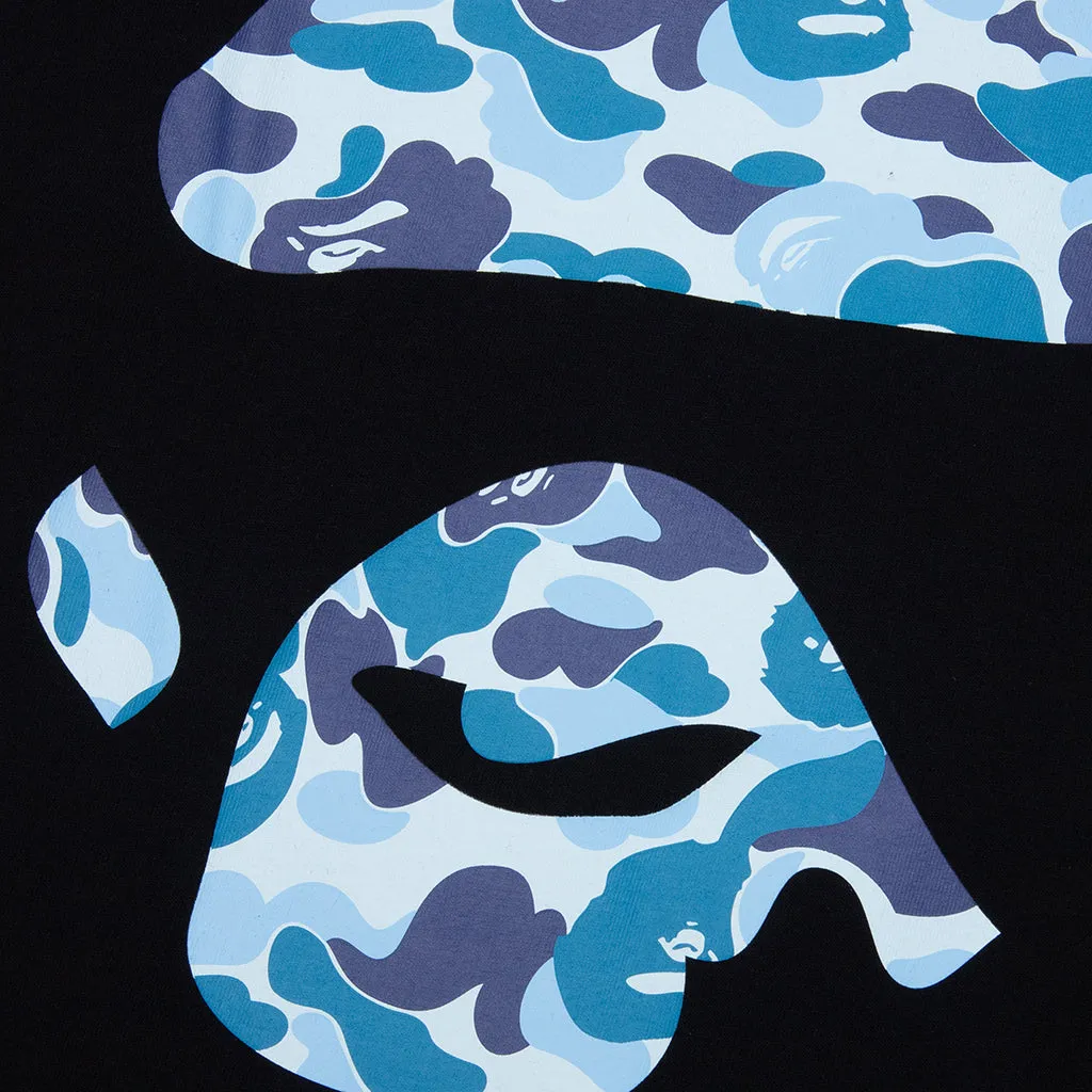 ABC Camo Ape Face Tee in Black and Blue