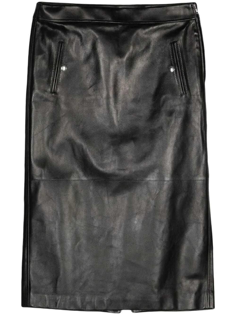 Stylish Chic Low Waist Leather Mini Skirt by ALEXANDER MCQUEEN