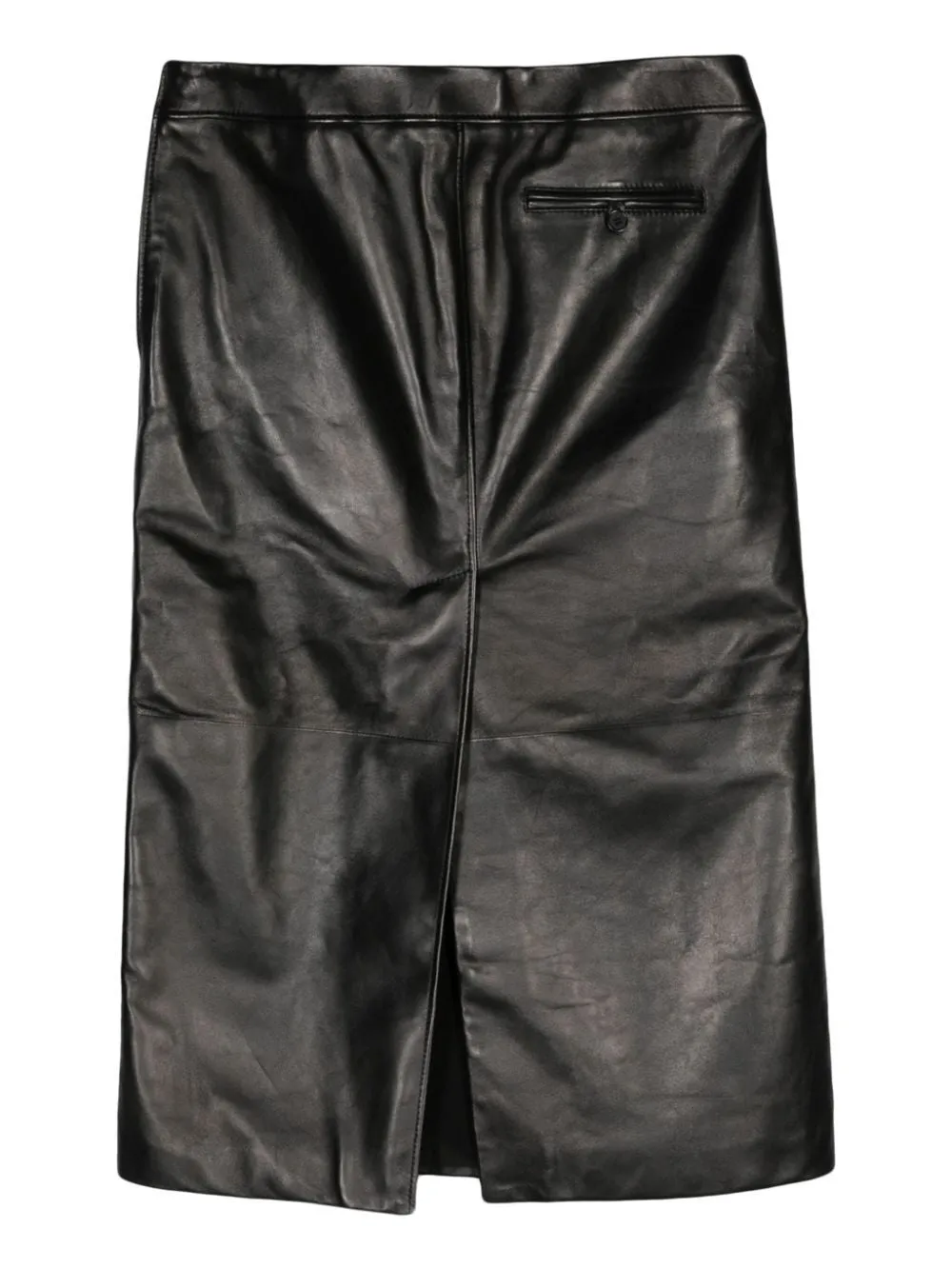 Stylish Chic Low Waist Leather Mini Skirt by ALEXANDER MCQUEEN