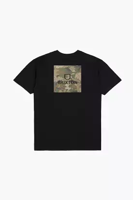 Alpha Square Black/Leaf Camo Standard Tee