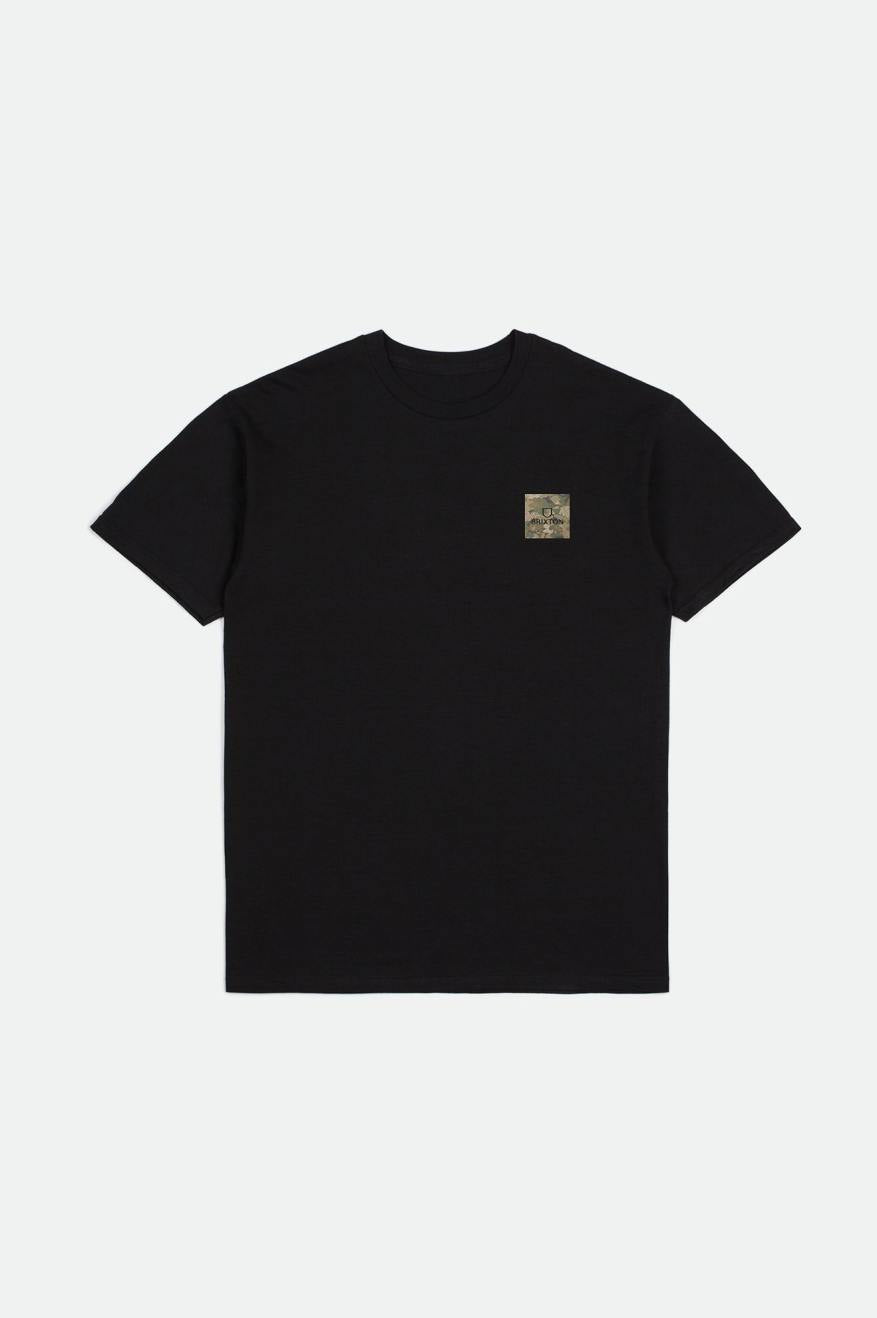 Alpha Square Black/Leaf Camo Standard Tee