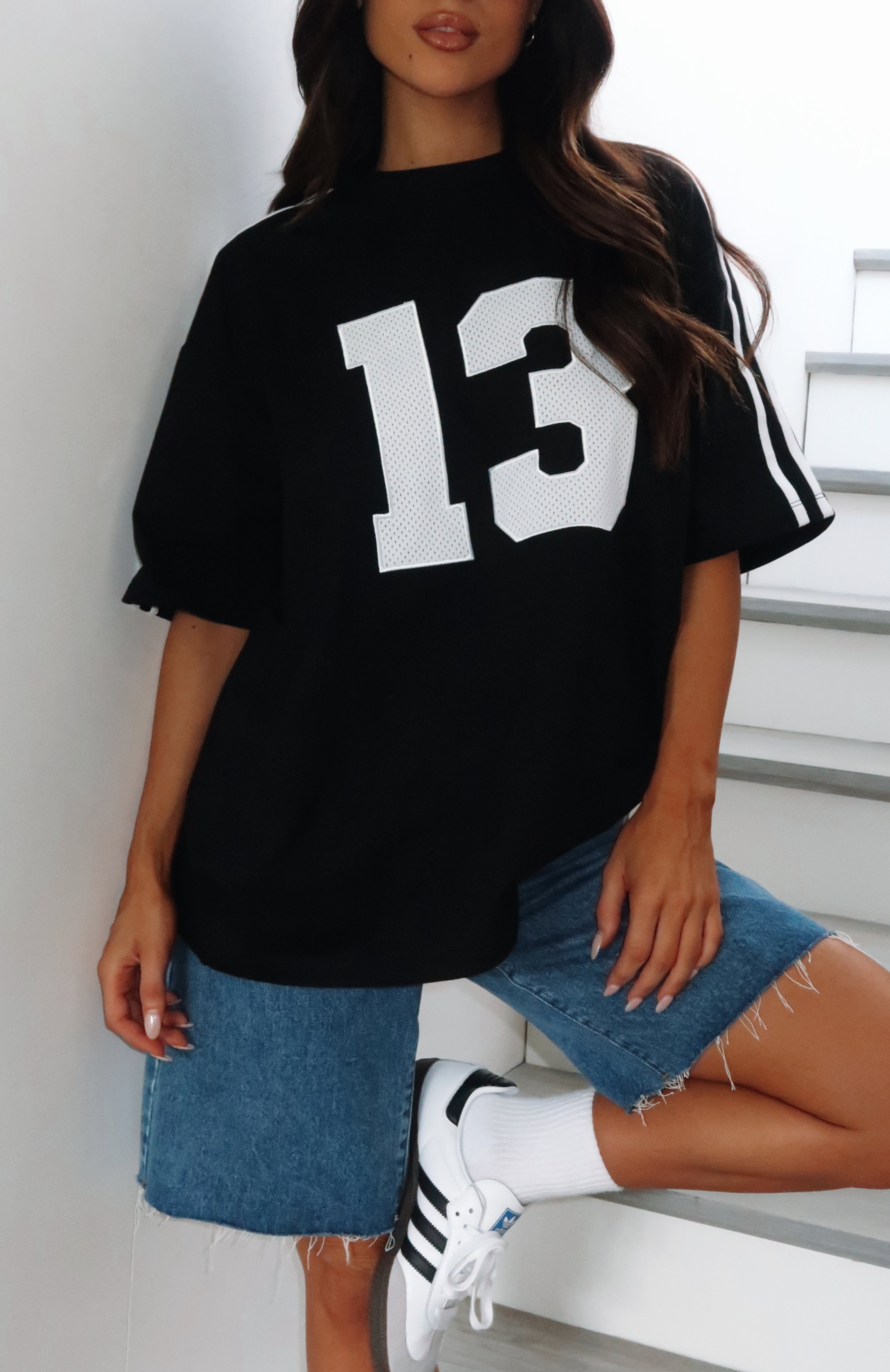 Always Statement Oversized Tee Black