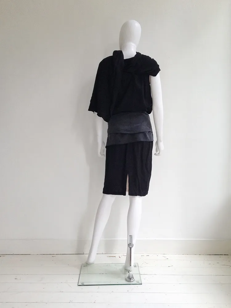 Dark grey Ann Demeulemeester skirt belt - Stylish Fashion Accessory