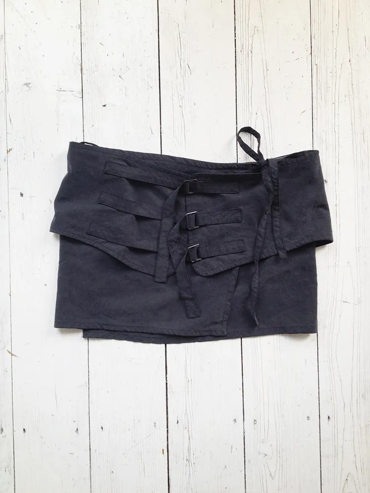 Dark grey Ann Demeulemeester skirt belt - Stylish Fashion Accessory