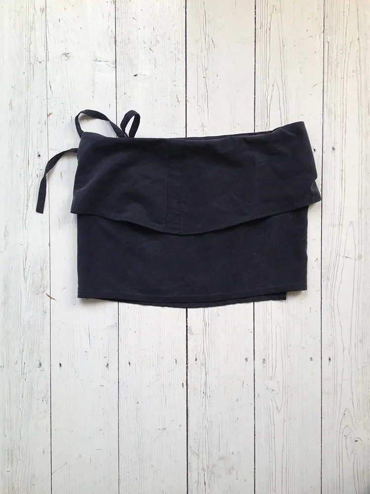 Dark grey Ann Demeulemeester skirt belt - Stylish Fashion Accessory