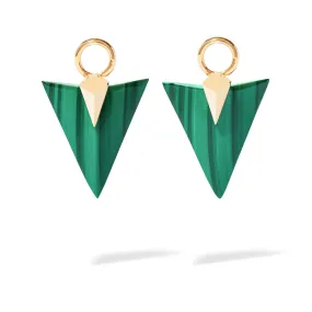 ANNOUSHKA malachite earring drops