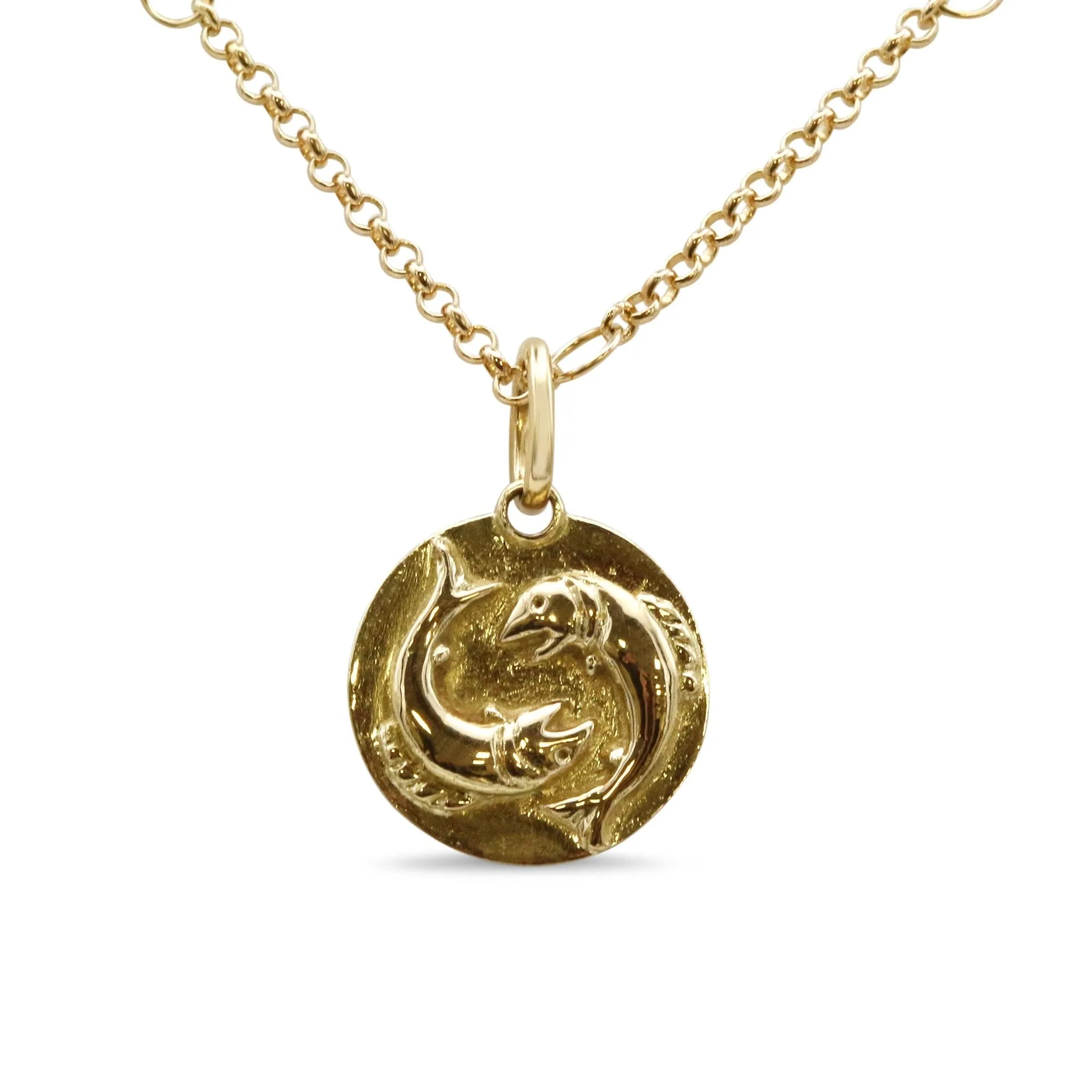 Annoushka Zodiac Pisces Pendant Necklace - Yellow Gold