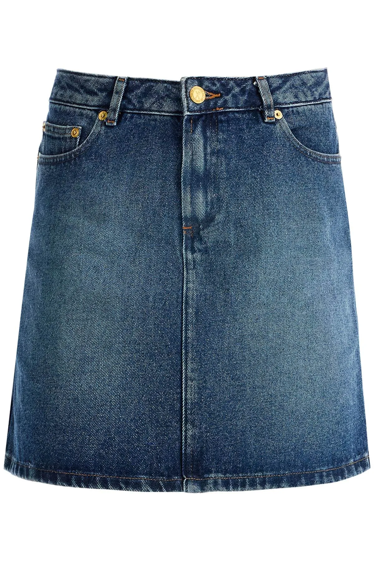 A.P.C. Blue Denim Mini Skirt