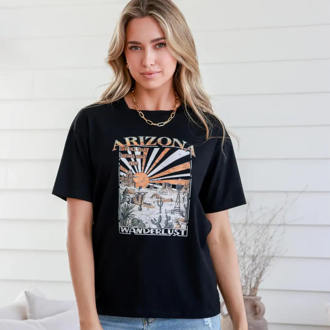 Arizona Wanderlust Black Band T-Shirt