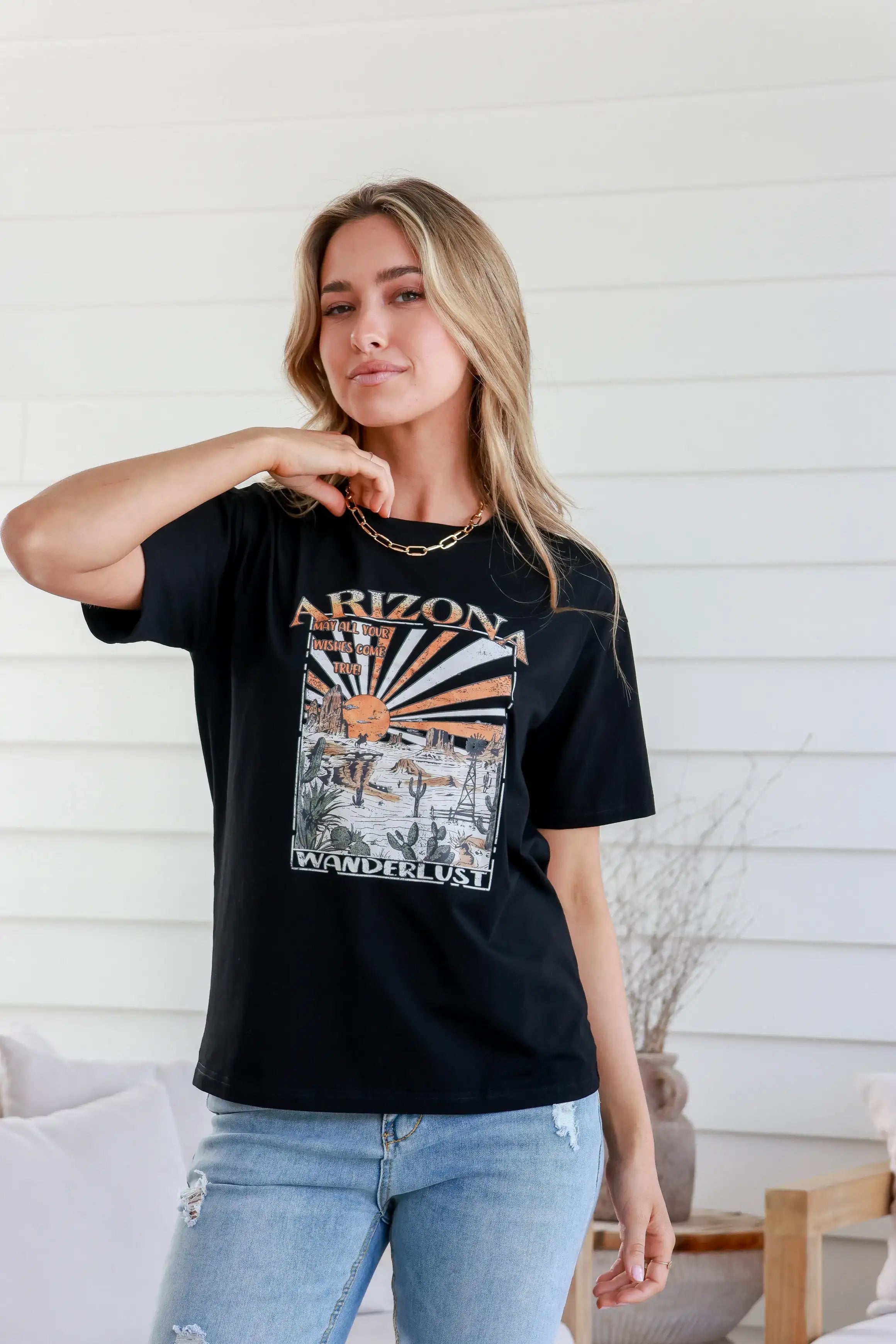 Arizona Wanderlust Black Band T-Shirt