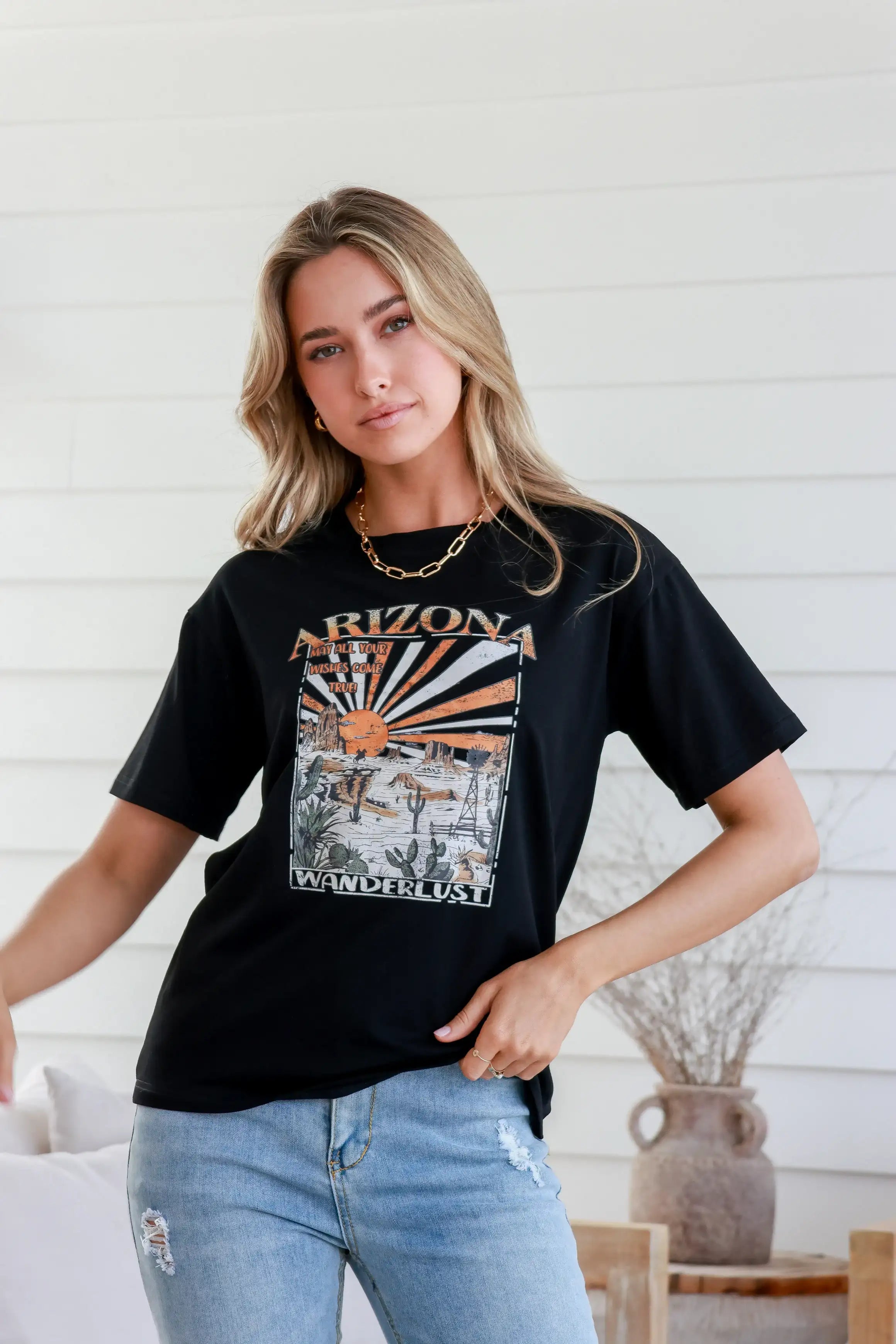 Arizona Wanderlust Black Band T-Shirt