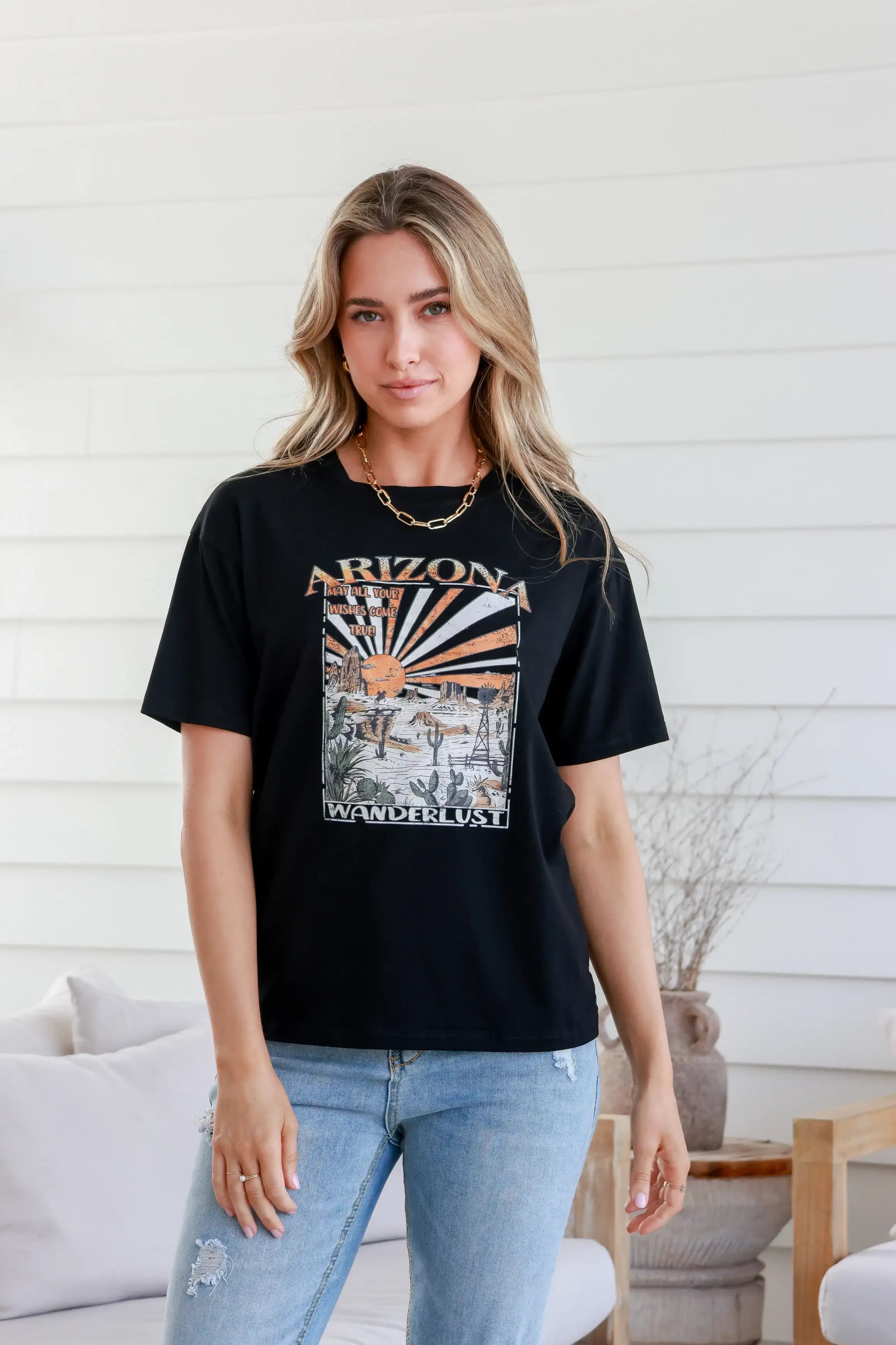 Arizona Wanderlust Black Band T-Shirt