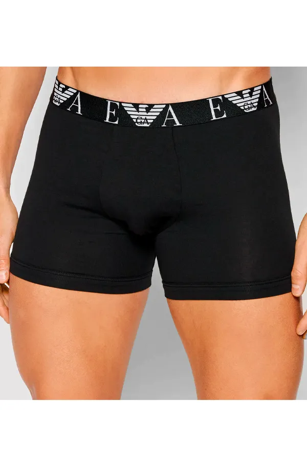 Armani Eagle Trunks 3 Pack Black