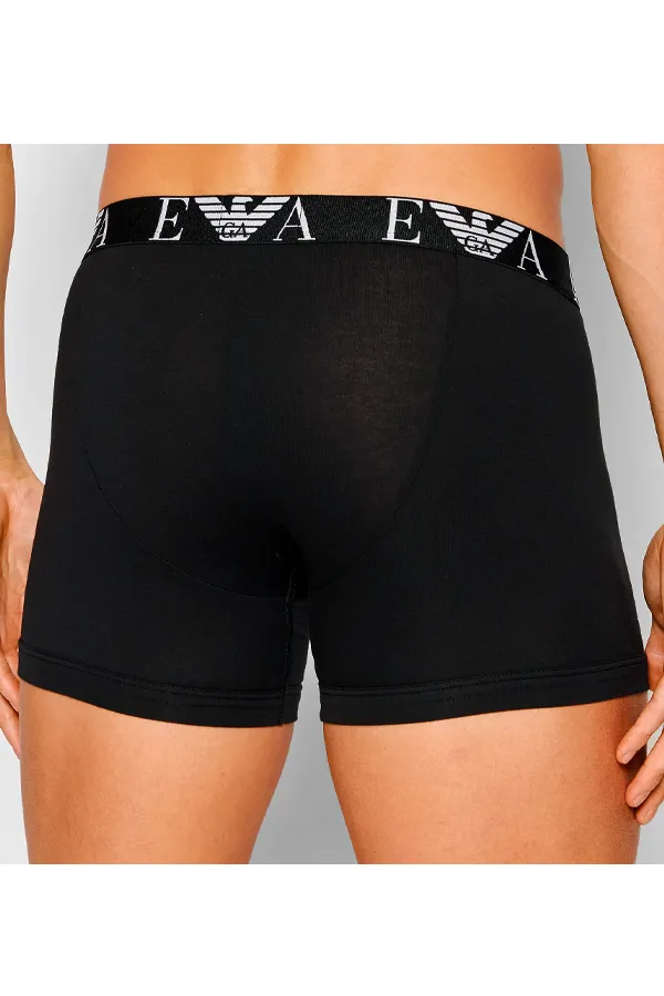 Armani Eagle Trunks 3 Pack Black