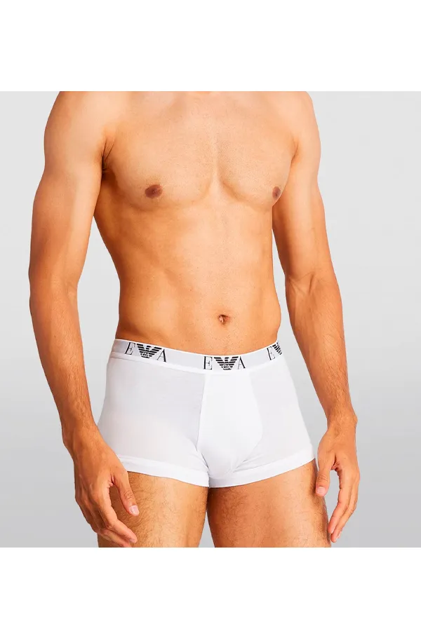 Armani Eagle Trunks 3 Pack White