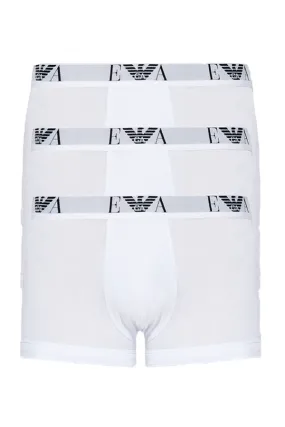 Armani Eagle Trunks 3 Pack White