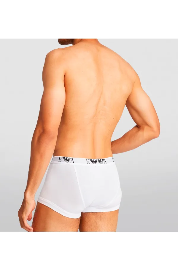 Armani Eagle Trunks 3 Pack White