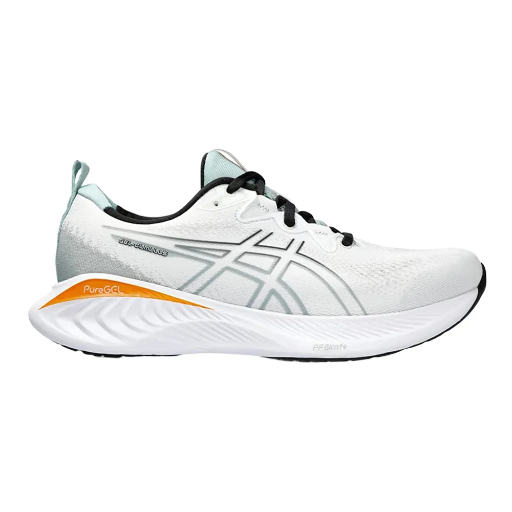 Asics GEL-Cumulus 25 White/Black Running Shoes, Size 8 D Medium