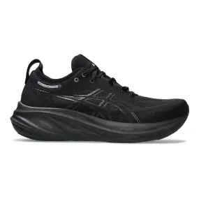 ASICS GEL-Nimbus 26 Men's Running Shoes, Black/Black, Size 9.5 D Medium.