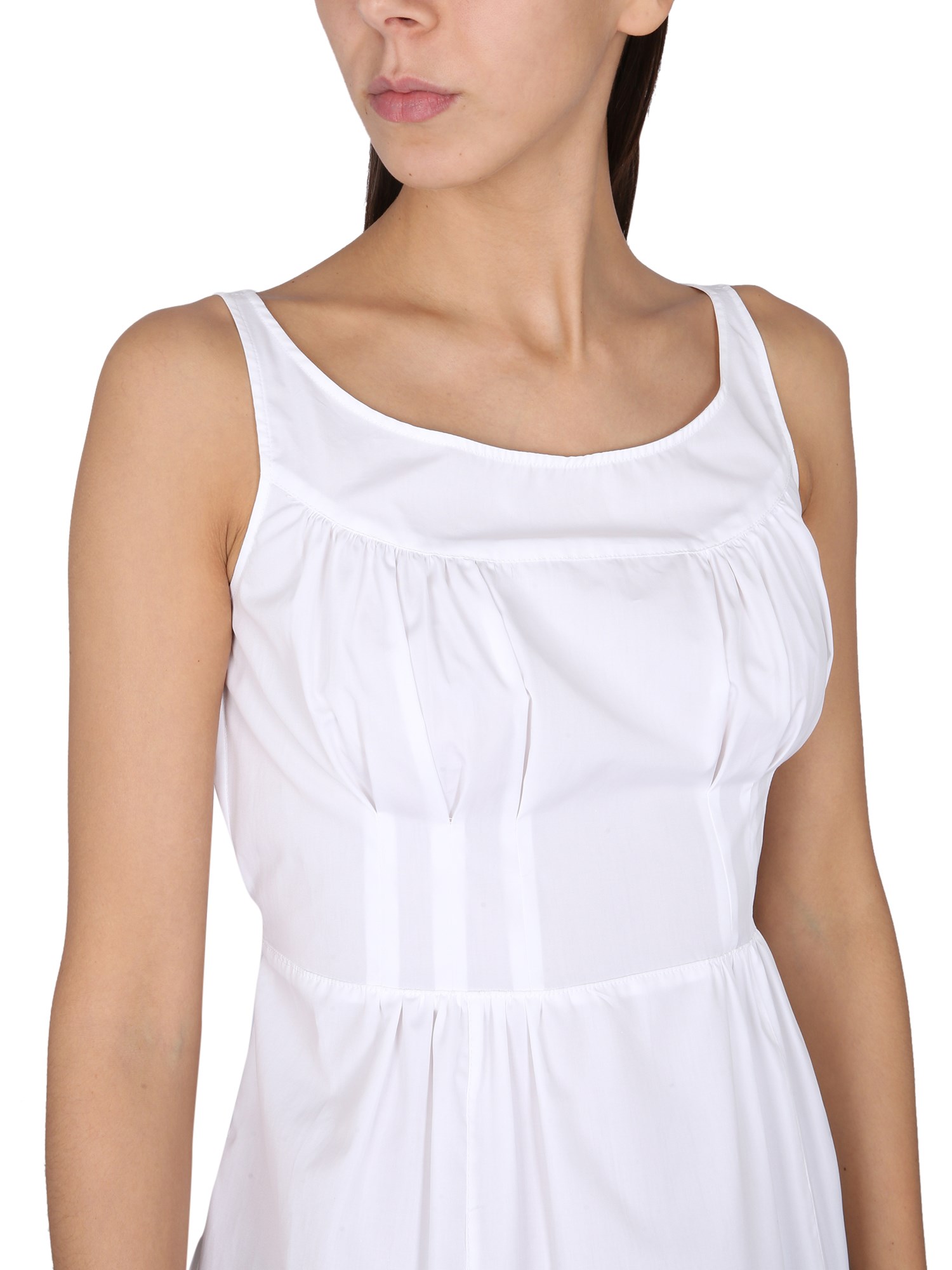 Aspesi Cotton Fil A Fil Top with Ruffle - Shop Now