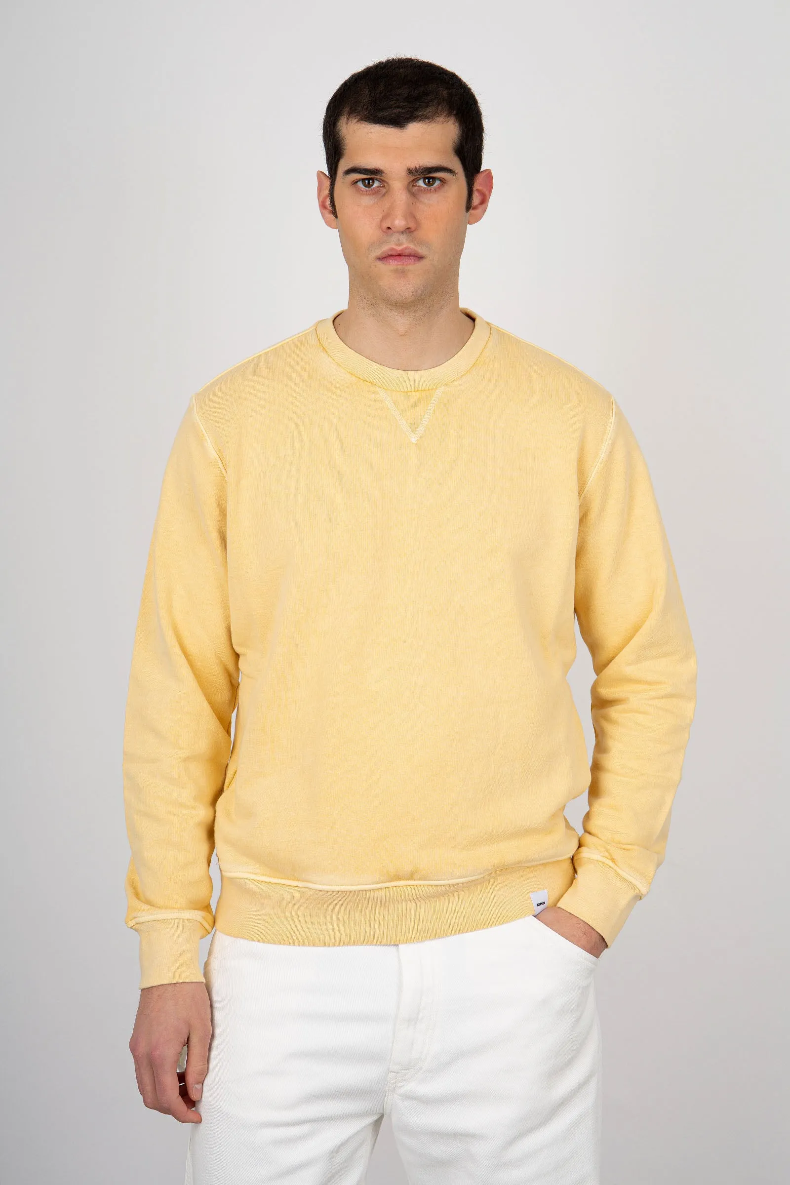 Aspesi cream cotton jersey sweatshirt