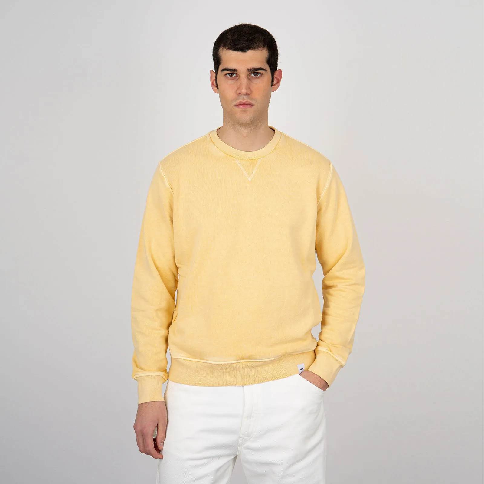 Aspesi cream cotton jersey sweatshirt