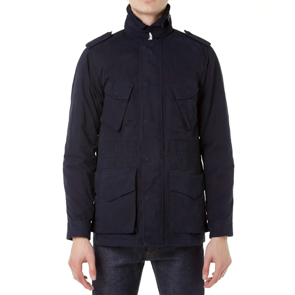 Aspesi Navy Blue Garment Dyed M-65 Jacket.