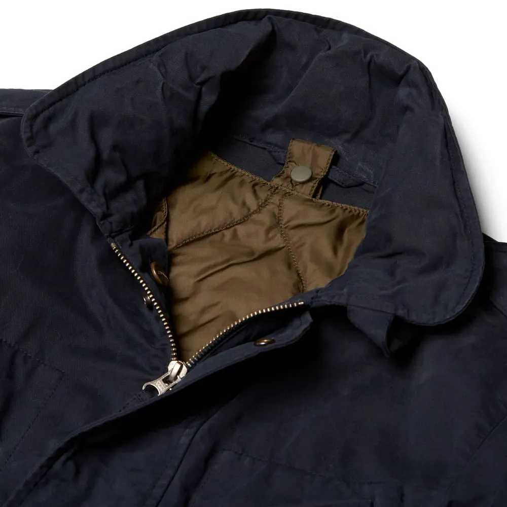 Aspesi Navy Blue Garment Dyed M-65 Jacket.