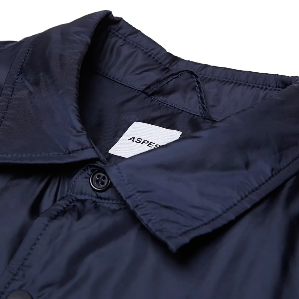 Aspesi Navy Double Pocket Overshirt