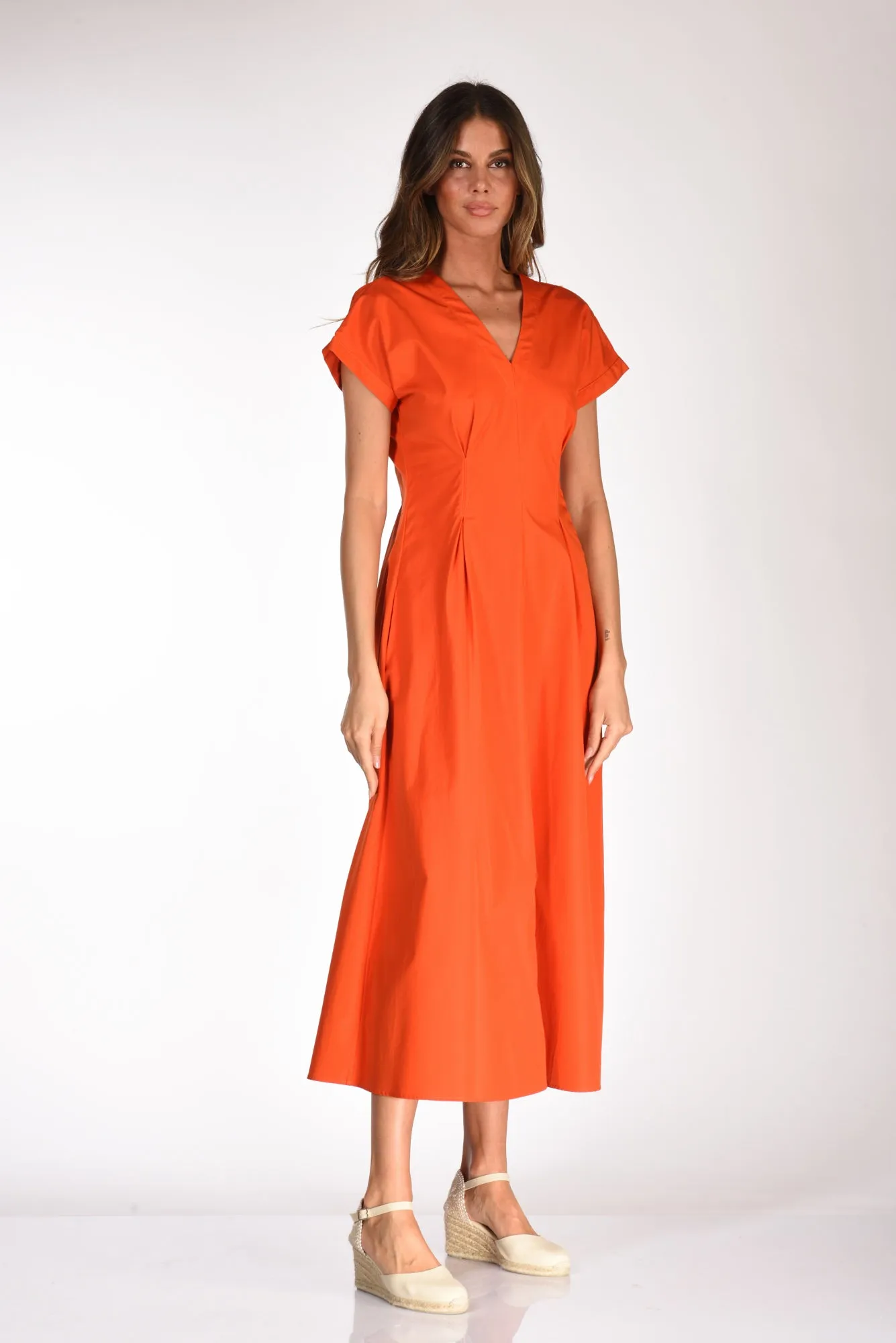 Aspesi Orange Worked Dress for Women