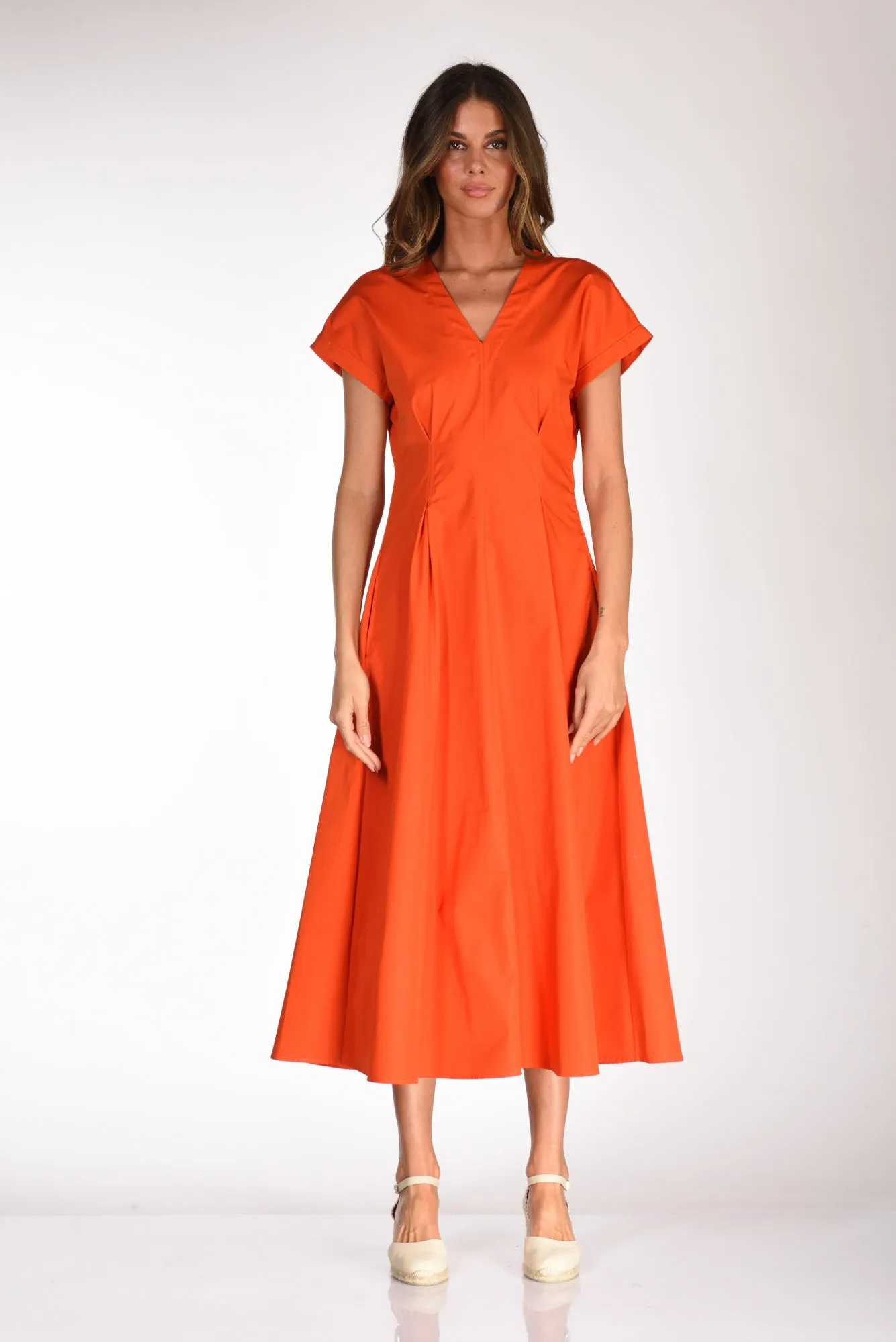 Aspesi Orange Worked Dress for Women