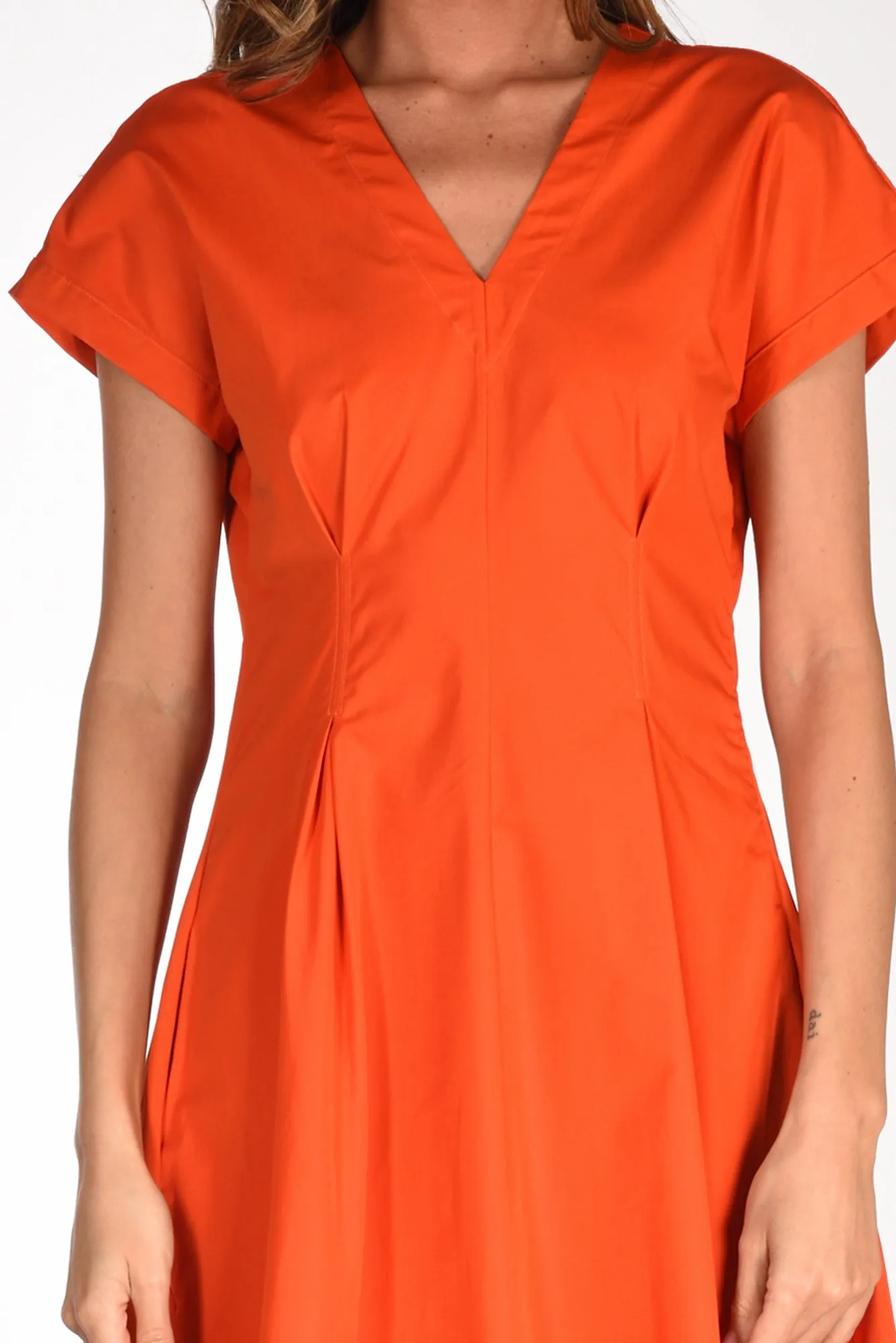 Aspesi Orange Worked Dress for Women