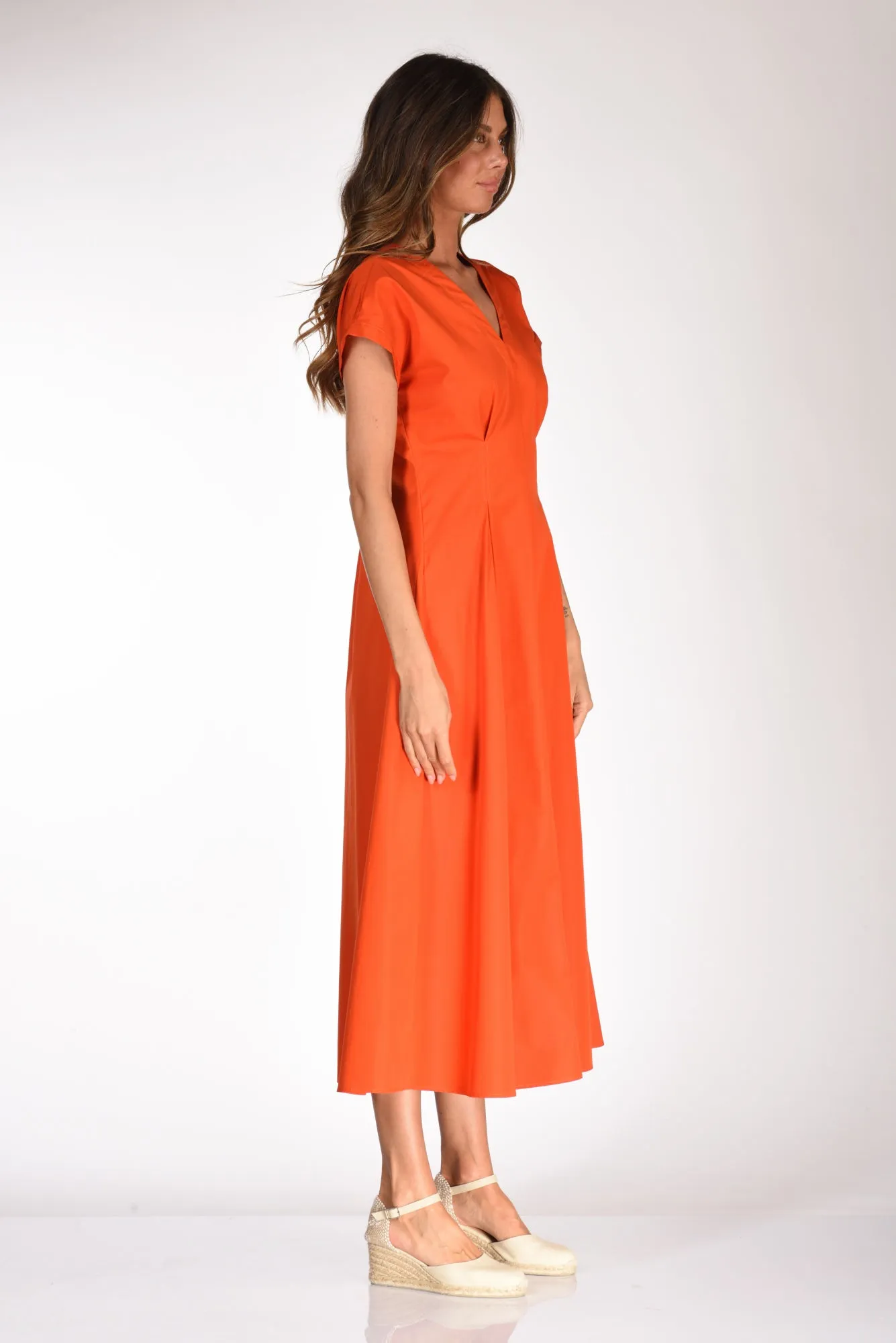 Aspesi Orange Worked Dress for Women