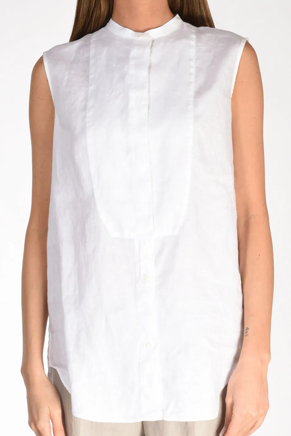 Aspesi Sleeveless White Women's Shirt