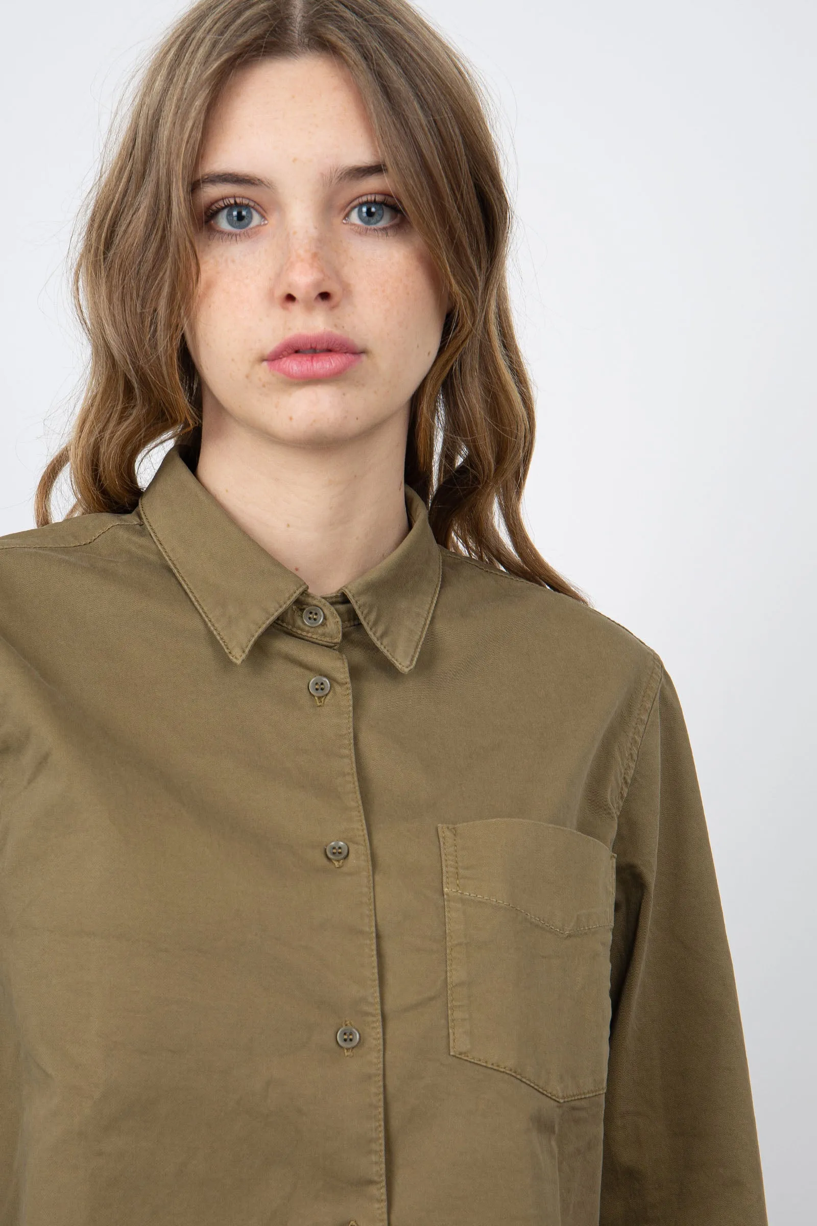 Aspesi Tobacco Cotton Shirt