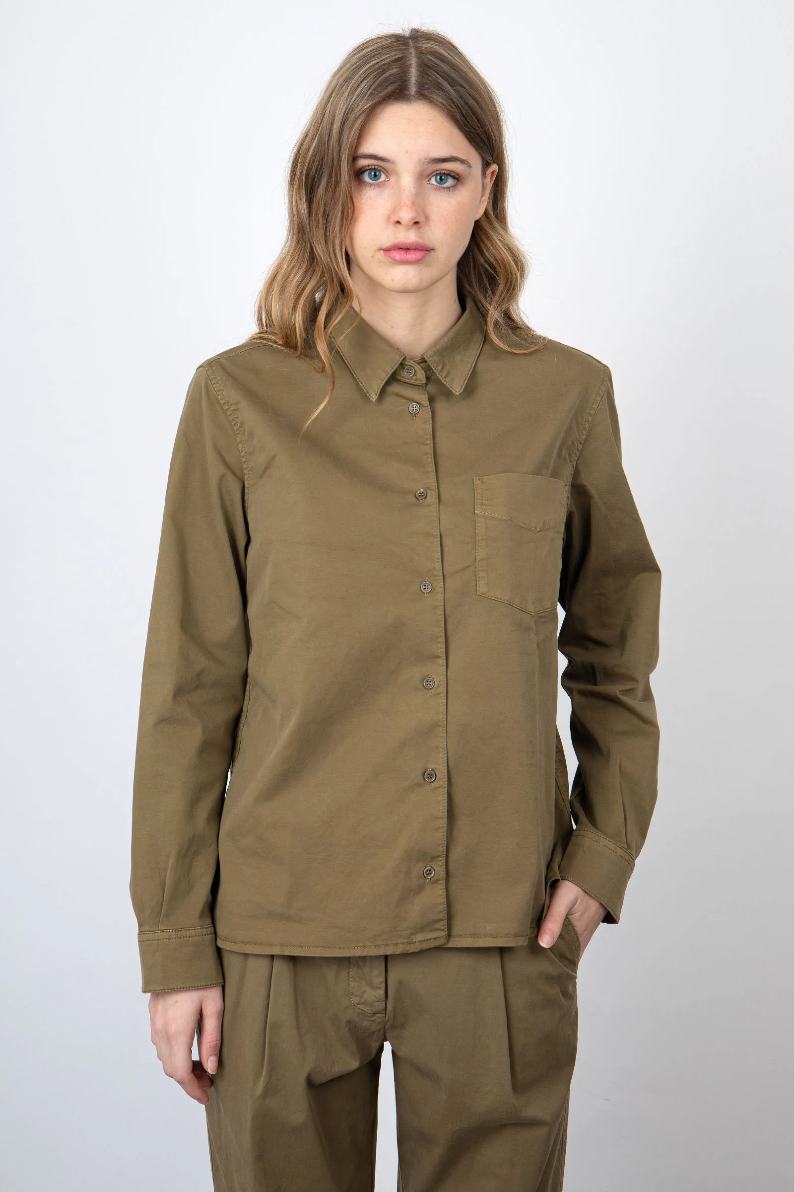 Aspesi Tobacco Cotton Shirt