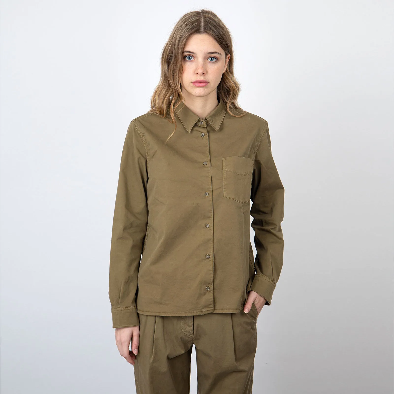 Aspesi Tobacco Cotton Shirt