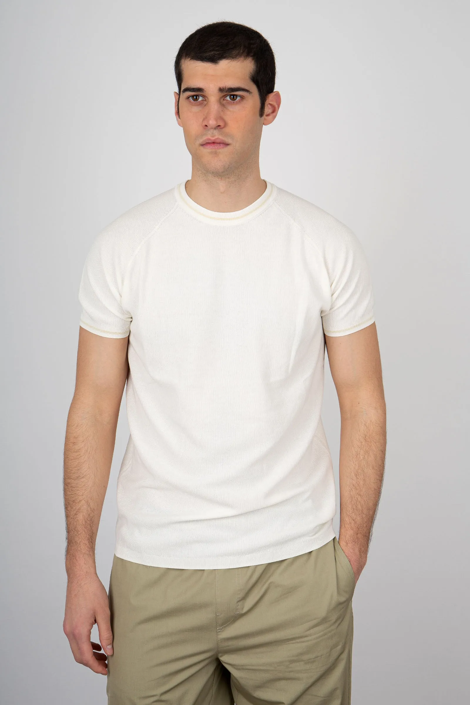 Aspesi White Cotton T-shirt