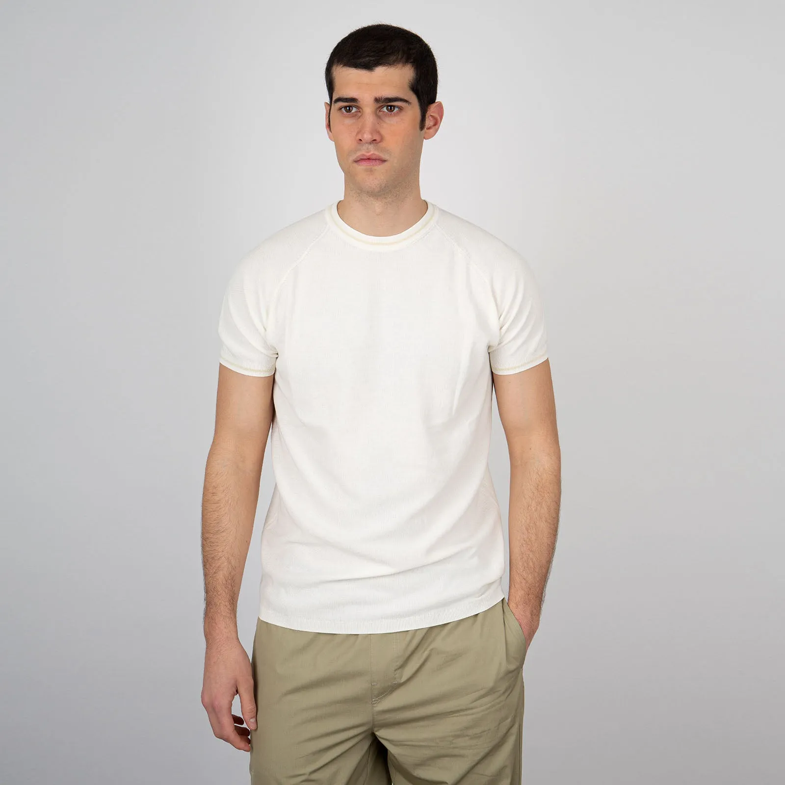 Aspesi White Cotton T-shirt