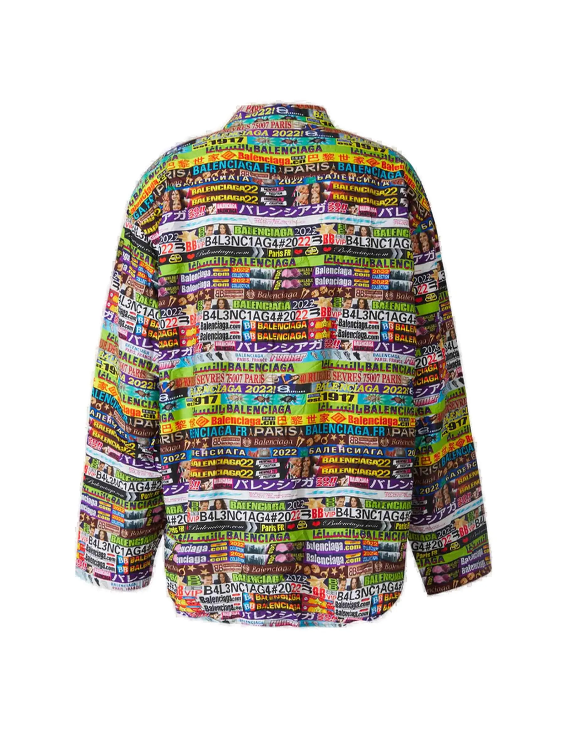 Balenciaga Long-Sleeved All-Over Printed Shirt