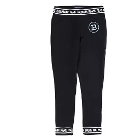 Balmain Black Logo Tape Sweatpants