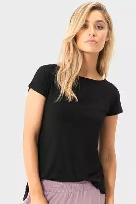 Bamboo Pia Tee - Black